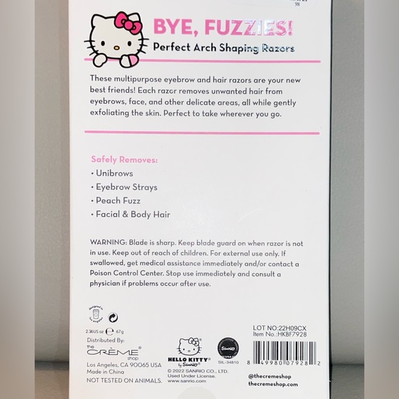 Hello Kitty Arch Shaping Dermaplane Razors (Set of 5) - Picture 4 of 4